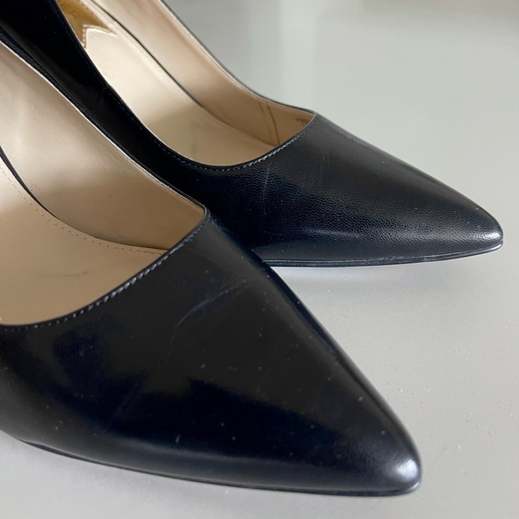 Marc Fisher Black Pointed Toe Pumps for Work - Picture 4 of 5